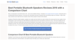 Desktop Screenshot of bestportablebluetoothspeaker.com